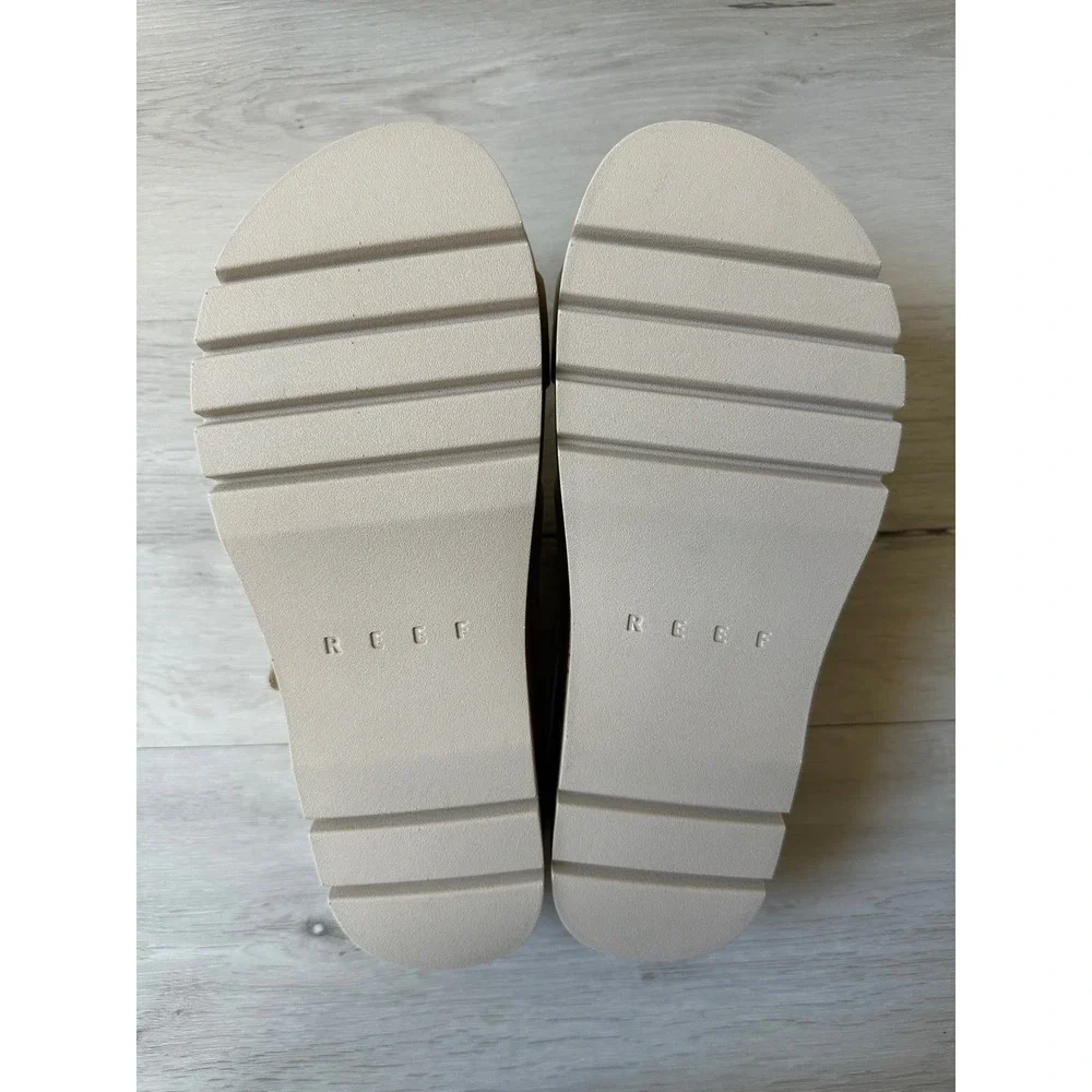 Reef Vista‎ Higher Gia Sandals Vintage Cork Cream Size 10 New With Tags